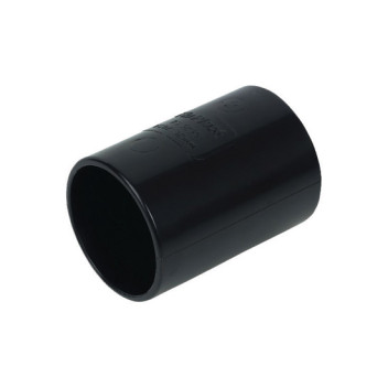 FLOPLAST 40MM BLACK ABS STR.COUPLING WS08B
