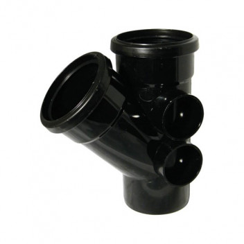 FLOPLAST 110MM BLACK 135* BRANCH SP210B