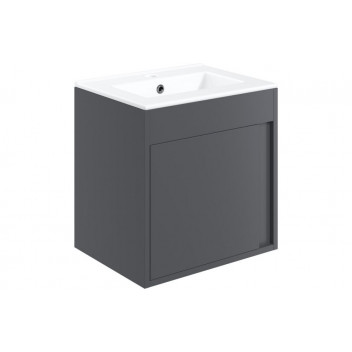 EPS PENRITH 510MM WALL HUNG UNIT INC. BASIN - MATT GRAPHITE GREY