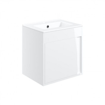 EPS PENRITH 510MM WALL HUNG UNIT INC. BASIN - WHITE GLOSS
