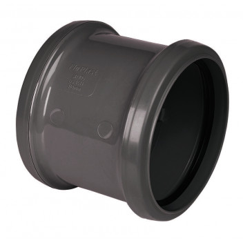 FLOPLAST 110MM ANTHRACITE COUPLING - DS SP105AG