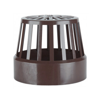 TUPLINGS 110MM SOIL VENT TERMINAL BROWN