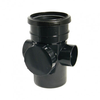 FLOPLAST 110MM BLACK ACCESSPIPE-S&S SP274B
