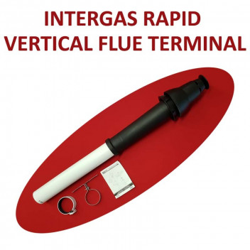 INTERGAS RAPID  VERTICAL ROOF TERMINAL NEEDS ADAPTOR E02993