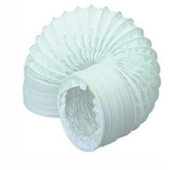 100MM ROUND PVC FLEXIBLE HOSE 3M WHITE