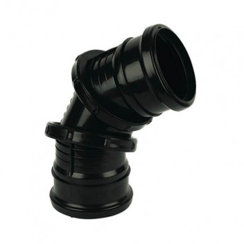 FLOPLAST 110MM BLACK 0-90* ADJ BEND DS SP560B