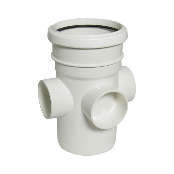 FLOPLAST 110MM WHITE BOSS PIPE-S&S SP581W