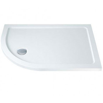 RELION 1300 X 800 LH OFFSET QUAD ABS STONE RESIN  WHITE