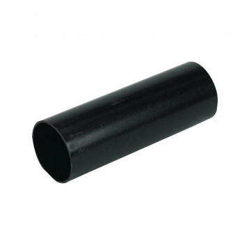 FLOPLAST 68MM BLACK ROUND DOWNPIPE 5.5M RP5.5