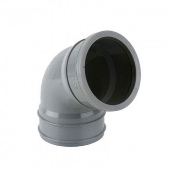 BRETT MARTIN 112.5  X 110MM SINGLE SOCKET TOP OFFSET SOLVENT BEND GREY