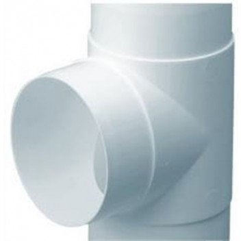 ROUND TEE PIECE FOR 100MM DUCTING