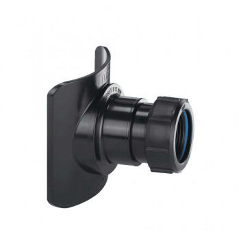 MEC SOIL PIPE BOSS CONN 57MM HOLE SIZE- 4\"/110MM * 1 1/4\" PIPE BLACK