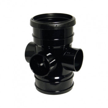 FLOPLAST 110MM BLACK BOSS PIPE-S/SW SP582B
