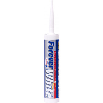 EVERBUILD SILICONE FOREVER WHITE ANTIBACTERIAL C3