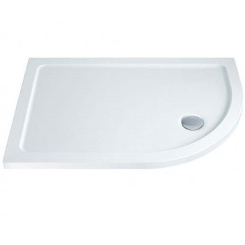 RELION 1300 X 800 RH OFFSET QUAD ABS STONE RESIN  WHITE