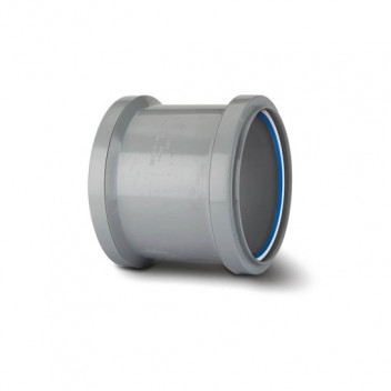 TUPLING 82MM DOUBLE SOCKET GREY