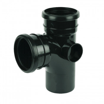 FLOPLAST 110MM BLACK 92.5* BRANCH SP190B