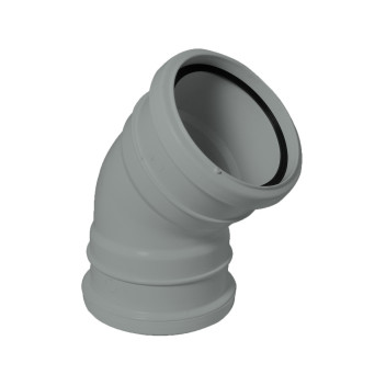 FLOPLAST 110MM GREY 135* BEND DS SP563G