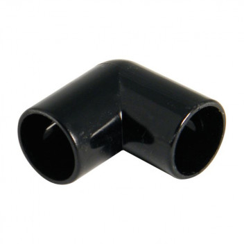 FLOPLAST OS11 21.5mm BLACK OVERFLOW 90* BEND OS11B