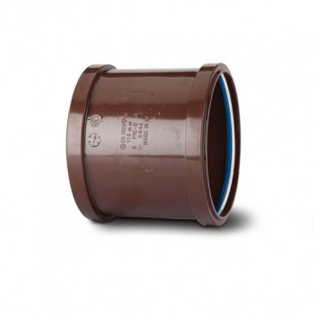TUPLINGS 110MM SOIL DOUBLE  SLIP SOCKET BROWN