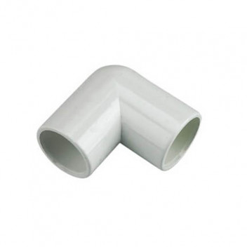 FLOPLAST OS11 21.5mm WHITE OVERFLOW 90* BEND OS11W