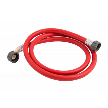 RED WASHING MACHINE HOSE 1.5M