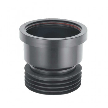 MCALPINE BLACK DRAIN CONNECTOR 4\" DC1-BL