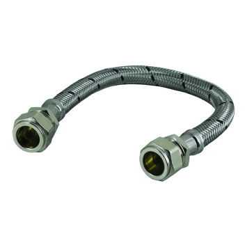 15MM x 15MM 300MM FLEXIBLE TAP CONNECTOR WRAS A