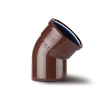TUPLINGS 110MM X 135DEG SOIL BEND SINGLE SOCKET  BROWN