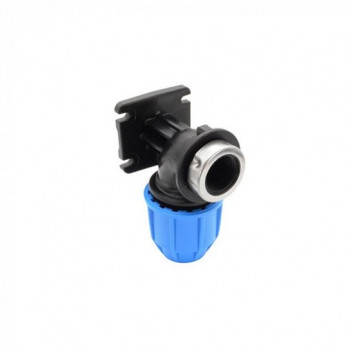 FLOPLAST 20MMX 1/2\" MDPE WALL PLATE ELBOW
