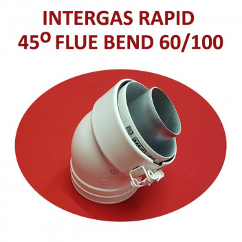 INTERGAS RAPID BOILER 43-45 CONCENTRIC ELBOW 60/100MM
