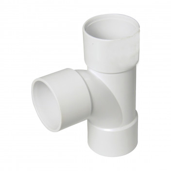 FLOPLAST 50MM WHITE ABS TEE WS24W
