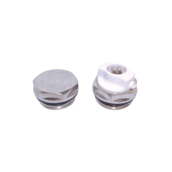 PRIMAFLOW RADIATOR VENT AND PLUG SET 1/2\" CHROME - 10099143