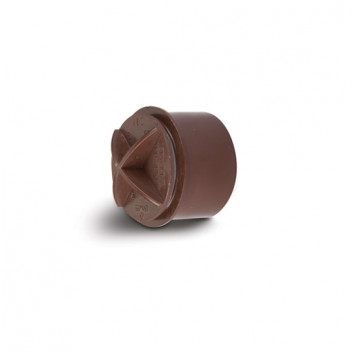 TUPLINGS 32MM ABS SCREWED ACCESS PLUG BROWN