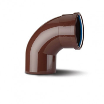 TUPLINGS 110MM X 92.5 DEG SOIL BEND SINGLE SOCKET BROWN