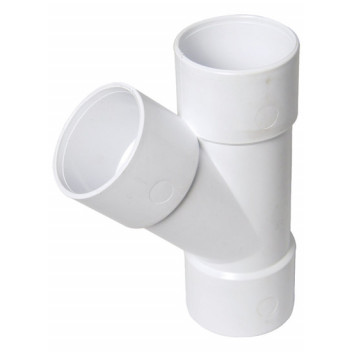 FLOPLAST 40MM WHITE ABS 135* BRANCH WS43W