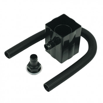 FLOPLAST RAINWATER DIVERTOR - CONNECTS 65mm SQUARE TO 68mm ROUND DOWNP