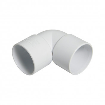 FLOPLAST 40MM WHITE ABS 90* BEND WS11W