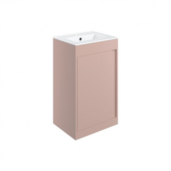 EPS PENRITH 510MM FLOOR STANDING UNIT INC. BASIN - MATT ANTIQUE ROSE