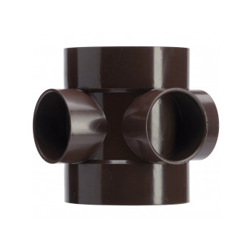 TUPLINGS 110MM SHORT BOSS PIPE DOUBLE SOLVENT SOCKET BROWN