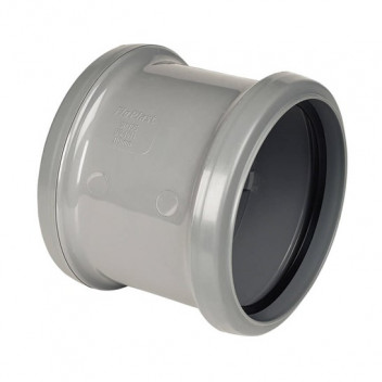 FLOPLAST 110MM GREY COUPLING - DS SP105G