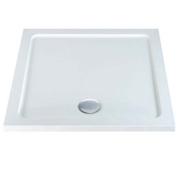 RELION 800X800 ABS STONE RESIN TRAY WHITE