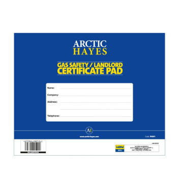 HAYES GAS SAFETY CERTIFICATE GAS 1 PAD OF 25 PH091/1