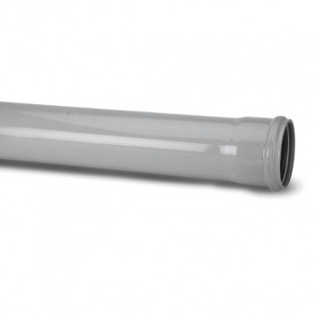 TUPLING 82MM X 3M SINGLE SOCKET GREY SOIL PIPE